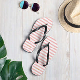 The Perfect Striped Series - Pink Stripes on White Flip-Flops, Flip Flops, $ 30.95, A Moment Of Now™